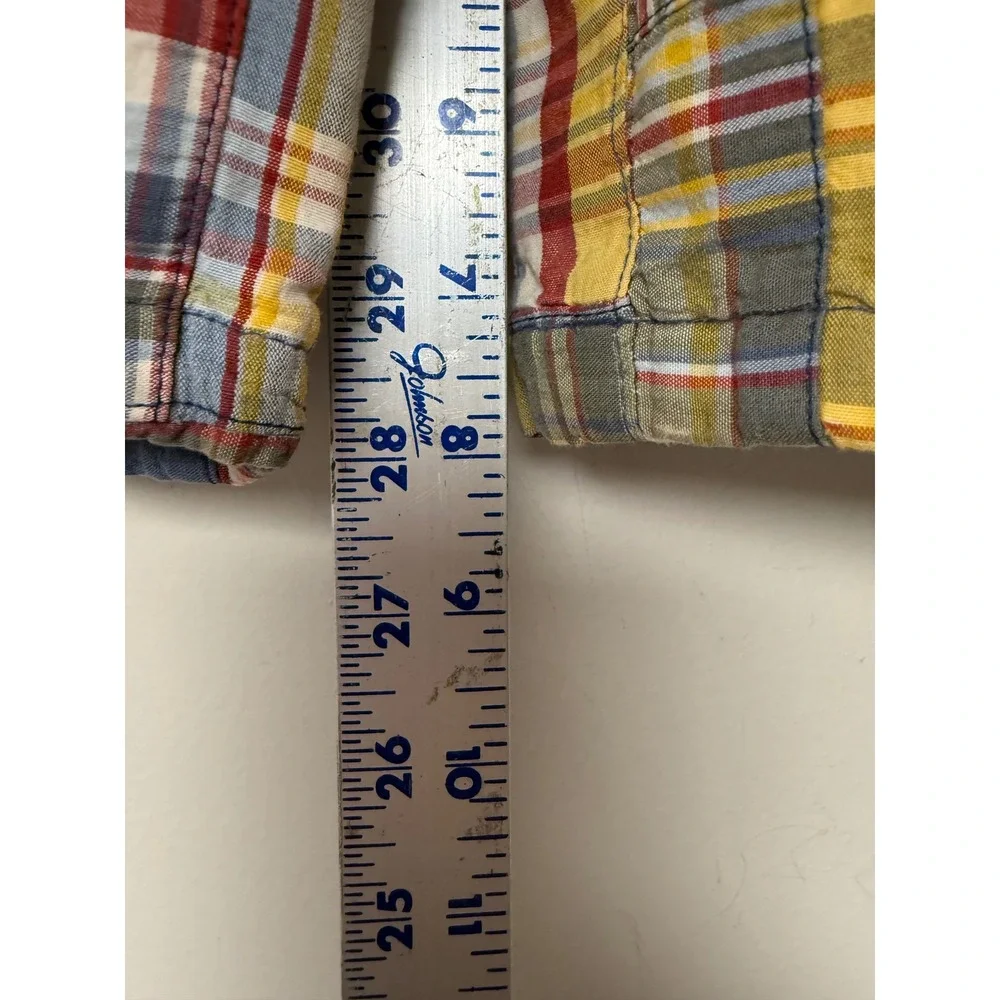 The Childrens Place Patchwork Plaid Shorts Boys 8 Multicolor Excellent Madras‎